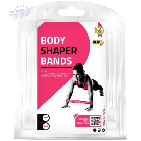 ZESTAW GUM DO ĆWICZEŃ FITNESS CROSSFIT MINI BAND 3SZT WOMEN PURE 2 IMPROVE ZESTAW GUM DO ĆWICZEŃ FITNESS CROSSFIT MINI BAND 3SZT WOMEN PURE 2 IMPROVE