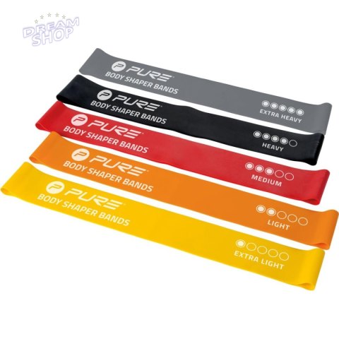 ZESTAW GUM DO ĆWICZEŃ FITNESS CROSSFIT MINI BAND 5SZT PURE 2 IMPROVE ZESTAW GUM DO ĆWICZEŃ FITNESS CROSSFIT MINI BAND 5SZT PURE 2 IMPROVE