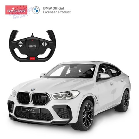 BMW X6 M biały RASTAR model 1:14 Zdalnie sterowane auto + Pilot 2,4 GHz BMW X6 M biały RASTAR model 1:14 Zdalnie sterowane auto + Pilot 2,4 GHz
