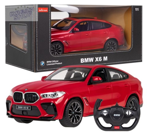 BMW X6 M czerwony RASTAR model 1:14 Zdalnie sterowane auto + Pilot 2,4 GHz BMW X6 M czerwony RASTAR model 1:14 Zdalnie sterowane auto + Pilot 2,4 GHz
