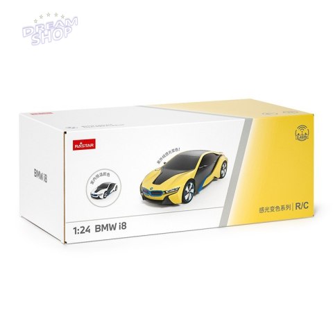 BMW i8 RASTAR model 1:24 Zmienny kolor karoserii + Światła LED + Pilot 2,4 GHz BMW i8 RASTAR model 1:24 Zmienny kolor karoserii + Światła LED + Pilot 2,4 GHz