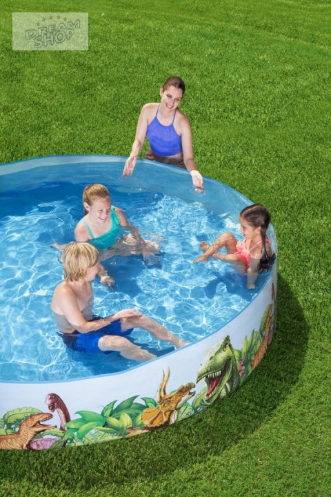 Basen Ogrodowy dla dzieci Dinozaury BESTWAY 244x46cm 8FT Basen Ogrodowy dla dzieci Dinozaury BESTWAY 244x46cm 8FT