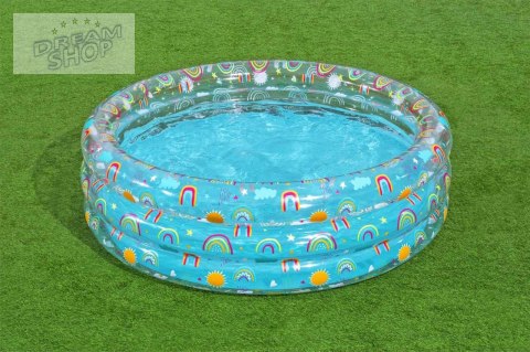 Basen ogrodowy dla dzieci 170x53cm Tropical BESTWAY + Łatka naprawcza