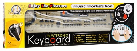 Beżowy Keyboard dla dzieci 5+ Mikrofon + Nagrywanie + USB MP3 - model nr 811 Beżowy Keyboard dla dzieci 5+ Mikrofon + Nagrywanie + USB MP3 - model nr 811
