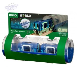 Brio Zestaw Świecący w ciemności Metro z Tunelem