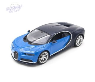 Bugatti Chiron niebieski RASTAR model 1:14 Zdalnie sterowane auto + Światła LED + Pilot 2,4 GHz