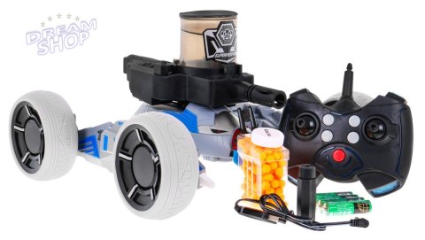 Crawler z funkcją strzelania dla dzieci 5+ Bitwa na celność + 150 żółtych naboi Crawler z funkcją strzelania dla dzieci 5+ Bitwa na celność + 150 żółtych naboi