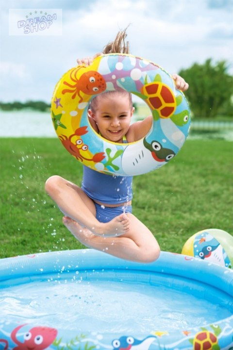 Dmuchany Basen 3w1 dla dzieci 122x20cm Tropikalny BESTWAY + Kółko do pływania + Piłka plażowa Dmuchany Basen 3w1 dla dzieci 122x20cm Tropikalny BESTWAY + Kółko do pływania + Piłka plażowa