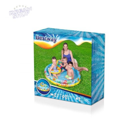Dmuchany Basen 3w1 dla dzieci 122x20cm Tropikalny BESTWAY + Kółko do pływania + Piłka plażowa Dmuchany Basen 3w1 dla dzieci 122x20cm Tropikalny BESTWAY + Kółko do pływania + Piłka plażowa