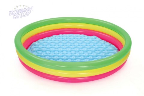 Dmuchany Basen dla dzieci Brodzik Tęcza 152x30cm BESTWAY + Łatka naprawcza Dmuchany Basen dla dzieci Brodzik Tęcza 152x30cm BESTWAY + Łatka naprawcza