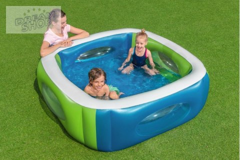 Dmuchany Basen dla dzieci z Oknami widokowymi 168x168x56 BESTWAY Dmuchany Basen dla dzieci z Oknami widokowymi 168x168x56 BESTWAY
