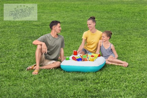 Dmuchany Basen dla rodziny 218x218x48 BESTWAY + Pływający Stolik Wyspa na napoje Dmuchany Basen dla rodziny 218x218x48 BESTWAY + Pływający Stolik Wyspa na napoje