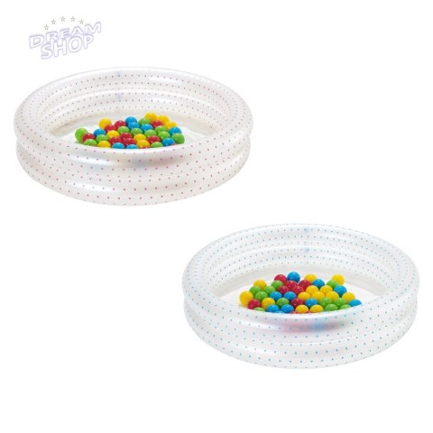 Dmuchany Basenik 2w1 dla dzieci 2+ Różowy BESTWAY 91x20cm Brodzik + Suchy basen + 50 piłeczek Dmuchany Basenik 2w1 dla dzieci 2+ Różowy BESTWAY 91x20cm Brodzik + Suchy basen + 50 piłeczek