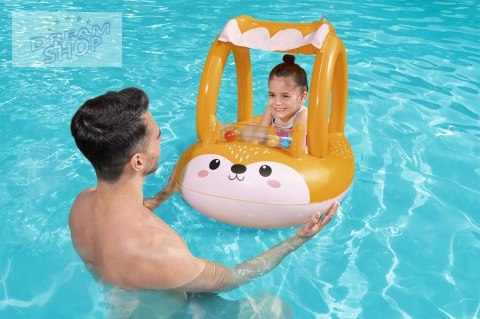 Dmuchany Ponton Lisek dla dzieci 3+ BESTWAY 94x66cm + Dmuchany daszek + Sensoryczna grzechotka Dmuchany Ponton Lisek dla dzieci 3+ BESTWAY 94x66cm + Dmuchany daszek + Sensoryczna grzechotka