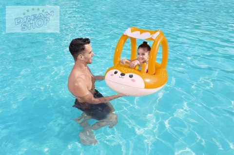 Dmuchany Ponton Lisek dla dzieci 3+ BESTWAY 94x66cm + Dmuchany daszek + Sensoryczna grzechotka Dmuchany Ponton Lisek dla dzieci 3+ BESTWAY 94x66cm + Dmuchany daszek + Sensoryczna grzechotka