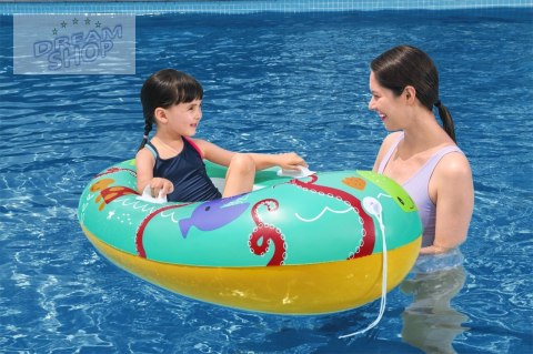 Dmuchany Ponton do pływania Morskie zwierzęta dla dzieci 3+ BESTWAY 119x79cm + Dmuchane dno