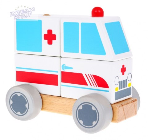 Drewniane Autko Ambulans Drewniane Autko Ambulans