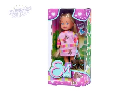 Evi z pieskami na spacerze 12cm Evi z pieskami na spacerze 12cm