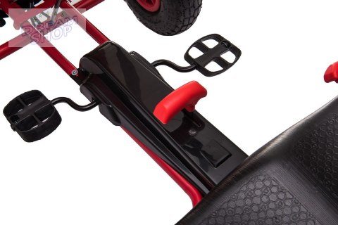 Gokart na Pedały AIR PerHour dla dzieci Czerwony + Hamulec ręczny + Pompowane koła + Regulacja siedzenia Gokart na Pedały AIR PerHour dla dzieci Czerwony + Hamulec ręczny + Pompowane koła + Regulacja siedzenia