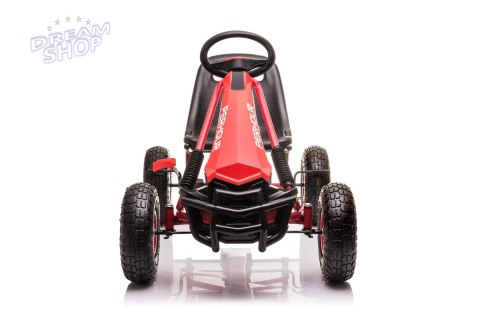 Gokart na Pedały AIR PerHour dla dzieci Czerwony + Hamulec ręczny + Pompowane koła + Regulacja siedzenia Gokart na Pedały AIR PerHour dla dzieci Czerwony + Hamulec ręczny + Pompowane koła + Regulacja siedzenia