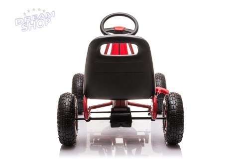 Gokart na Pedały AIR PerHour dla dzieci Czerwony + Hamulec ręczny + Pompowane koła + Regulacja siedzenia Gokart na Pedały AIR PerHour dla dzieci Czerwony + Hamulec ręczny + Pompowane koła + Regulacja siedzenia