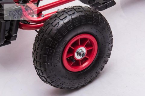 Gokart na Pedały AIR PerHour dla dzieci Czerwony + Hamulec ręczny + Pompowane koła + Regulacja siedzenia Gokart na Pedały AIR PerHour dla dzieci Czerwony + Hamulec ręczny + Pompowane koła + Regulacja siedzenia