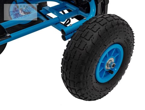 Gokart na Pedały AIR PerHour dla dzieci Niebieski + Hamulec ręczny + Pompowane koła + Regulacja siedzenia Gokart na Pedały AIR PerHour dla dzieci Niebieski + Hamulec ręczny + Pompowane koła + Regulacja siedzenia
