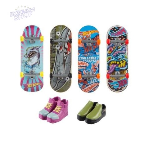 Hot Wheels Skate Deskorolka + buty 4-pak HVM15 Hot Wheels Skate Deskorolka + buty 4-pak HVM15