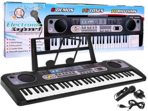 Keyboard dla dzieci 5+ Stojak na nuty Mikrofon + Nagrywanie Radio USB MP3 - model nr 020 Keyboard dla dzieci 5+ Stojak na nuty Mikrofon + Nagrywanie Radio USB MP3 - model nr 020
