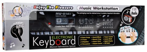 Keyboard z funkcją nauki dla dzieci 5+ Mikrofon + Nagrywanie Radio - model nr 012 Keyboard z funkcją nauki dla dzieci 5+ Mikrofon + Nagrywanie Radio - model nr 012