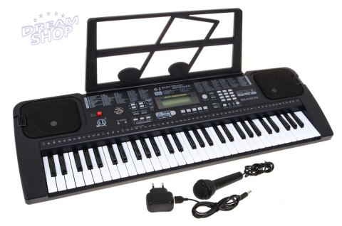 Keyboard z mikrofonem dla dzieci 5+ Taktomierz Radio USB MP3 - model nr 6152 Keyboard z mikrofonem dla dzieci 5+ Taktomierz Radio USB MP3 - model nr 6152