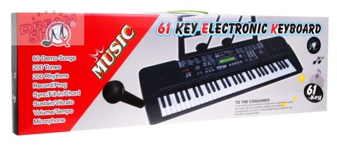 Keyboard z mikrofonem dla dzieci 5+ Taktomierz Radio USB MP3 - model nr 6152 Keyboard z mikrofonem dla dzieci 5+ Taktomierz Radio USB MP3 - model nr 6152