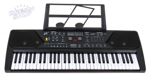 Keyboard z trybem nauki dla dzieci 5+ Stojak na nuty Mikrofon Radio - model nr 600 Keyboard z trybem nauki dla dzieci 5+ Stojak na nuty Mikrofon Radio - model nr 600