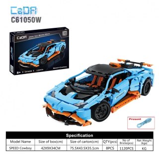 Klocki techniczne CaDA 1120 el. Wyścigówka Speed Cowboy dla dzieci 8+