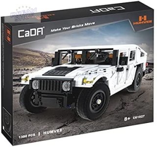 Klocki techniczne CaDA 1386 el. Humvee pojazd wojskowy 1:12 dla dzieci 8+