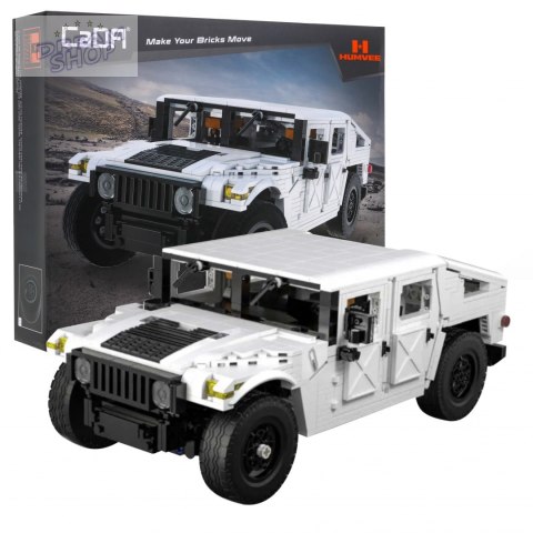 Klocki techniczne CaDA 1386 el. Humvee pojazd wojskowy 1:12 dla dzieci 8+