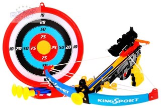 Mała Kusza dla dzieci 6+ Zestaw sportowy 7 el. + Tarcza + 4 bełty + Kołczan + Celownik laserowy