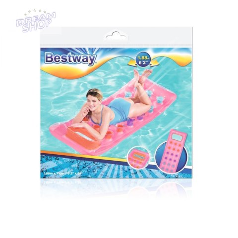 Materac Plażowy 188 71cm BESTWAY Róż Materac Plażowy 188 71cm BESTWAY Róż