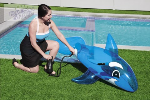 Materac dmuchany Waleń do pływania dla dzieci 3+ BESTWAY 157x94cm + Uchwyty