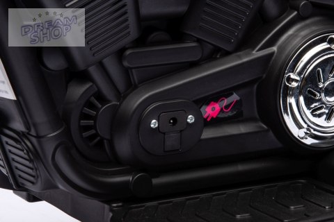 Motorek Chopper FASTER na akumulator dla dzieci Niebieski + Radio FM + Panel audio + LED Motorek Chopper FASTER na akumulator dla dzieci Niebieski + Radio FM + Panel audio + LED