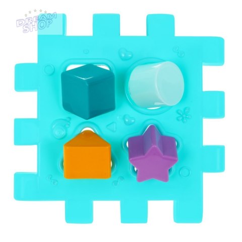 Multidomek sensoryczny dla dzieci 18m+ Mini gry 9 Puzzli + Sortery + Przeplatanka + Zegar