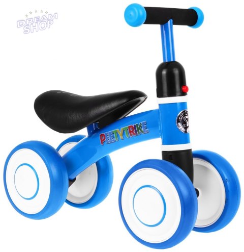 Pierwszy Rowerek biegowy PettyTrike dla dzieci Niebieski 4-kołowy Jeździk SporTrike Pierwszy Rowerek biegowy PettyTrike dla dzieci Niebieski 4-kołowy Jeździk SporTrike