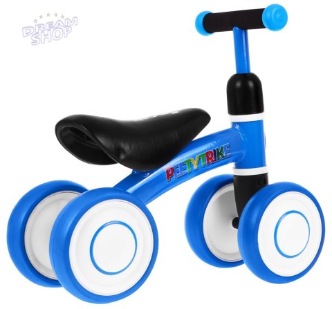 Pierwszy Rowerek biegowy PettyTrike dla dzieci Niebieski 4-kołowy Jeździk SporTrike Pierwszy Rowerek biegowy PettyTrike dla dzieci Niebieski 4-kołowy Jeździk SporTrike