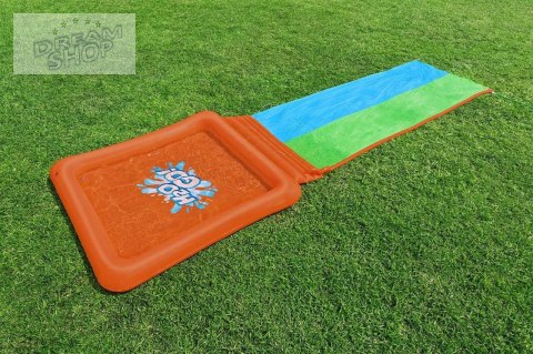 Podwójny Ślizg wodny Super Splash dla dzieci 3+ BESTWAY Tor 531cm + Brodzik 129 l + Natrysk Podwójny Ślizg wodny Super Splash dla dzieci 3+ BESTWAY Tor 531cm + Brodzik 129 l + Natrysk