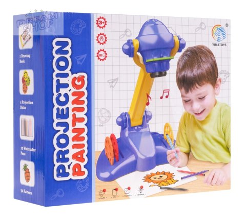 Projektor do Rysowania dla dzieci 3+ Nauka odrysowywania + 4 Krążki z obrazkami + 12 Pisaków + Notes Projektor do Rysowania dla dzieci 3+ Nauka odrysowywania + 4 Krążki z obrazkami + 12 Pisaków + Notes