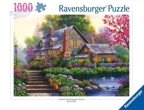 Puzzle 1000 Romantyczny domek na wsi Puzzle 1000 Romantyczny domek na wsi