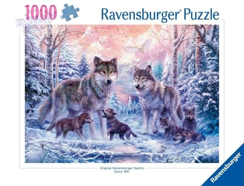 Puzzle 1000 Śnieżne wilki