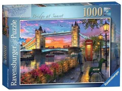 Puzzle 1000 Tower Bridge o zachodzie słońca