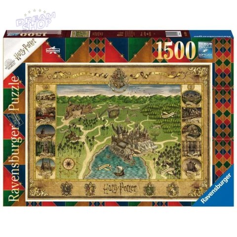 Puzzle 1500 Mapa Hogwartu