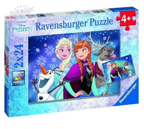 Puzzle 2x24 Kraina Lodu. Przyjaciele Puzzle 2x24 Kraina Lodu. Przyjaciele